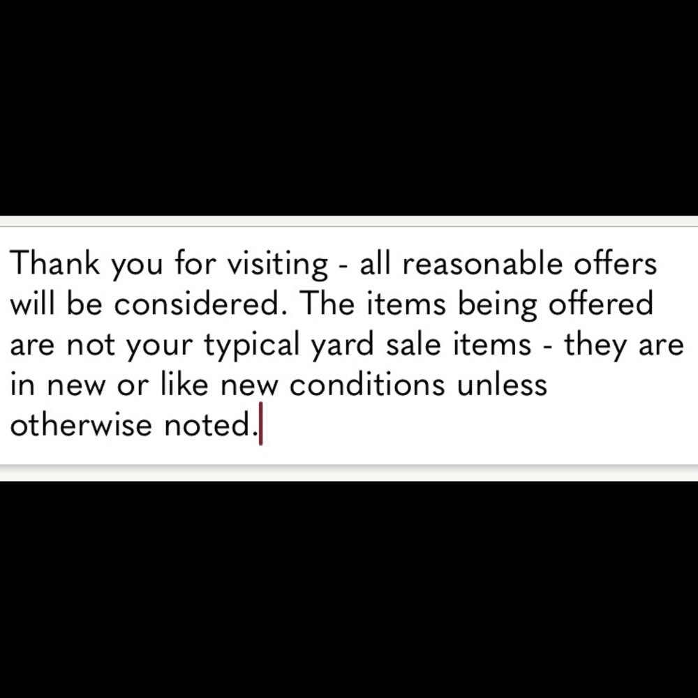 See something you like - please make an offer